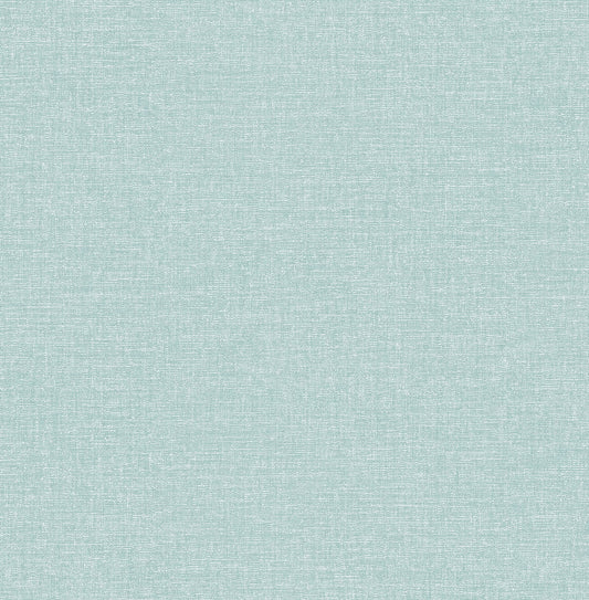 Brewster Home Fashions Glen Teal Linen Wallpaper