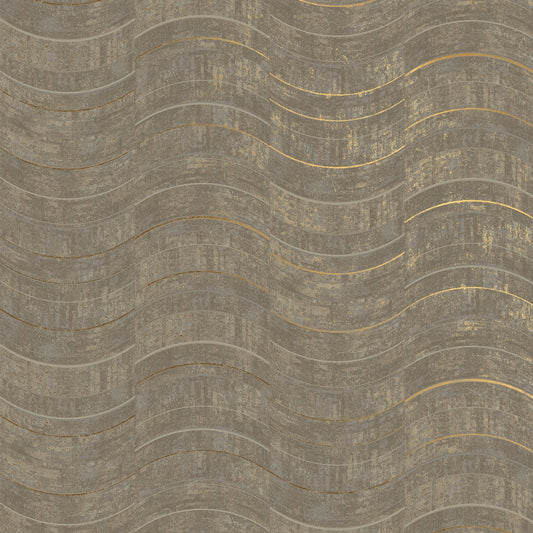 Brewster Hydra Light Grey Geometric Wallpaper