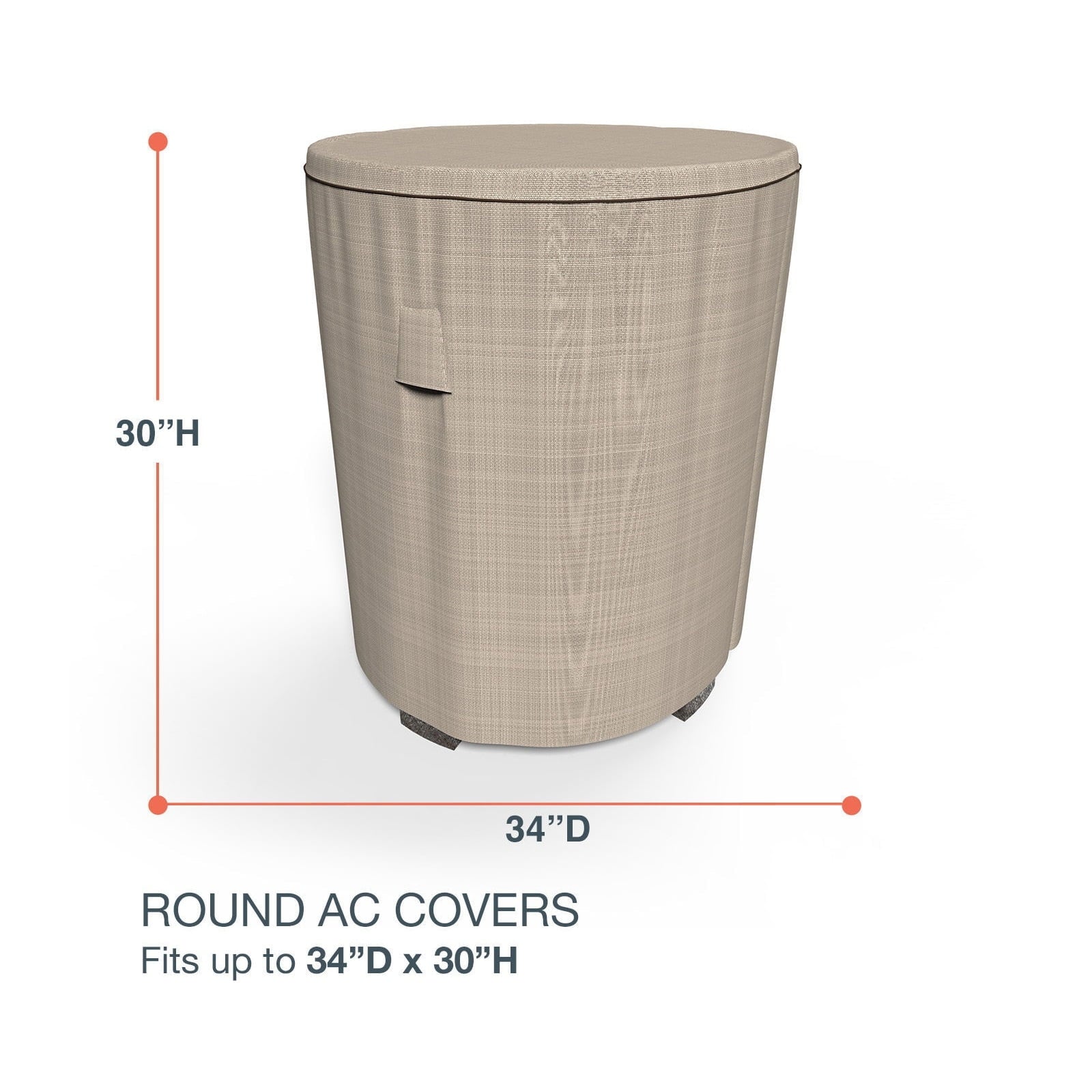 Budge Industries StormBlockâ„¢ Mojave Round Air Conditioner Cover - 34 diam. x 30H in.