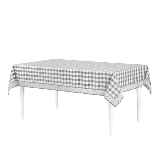 Buffalo Check Plaid Tablecloth - Gray - 60 in x 120 in