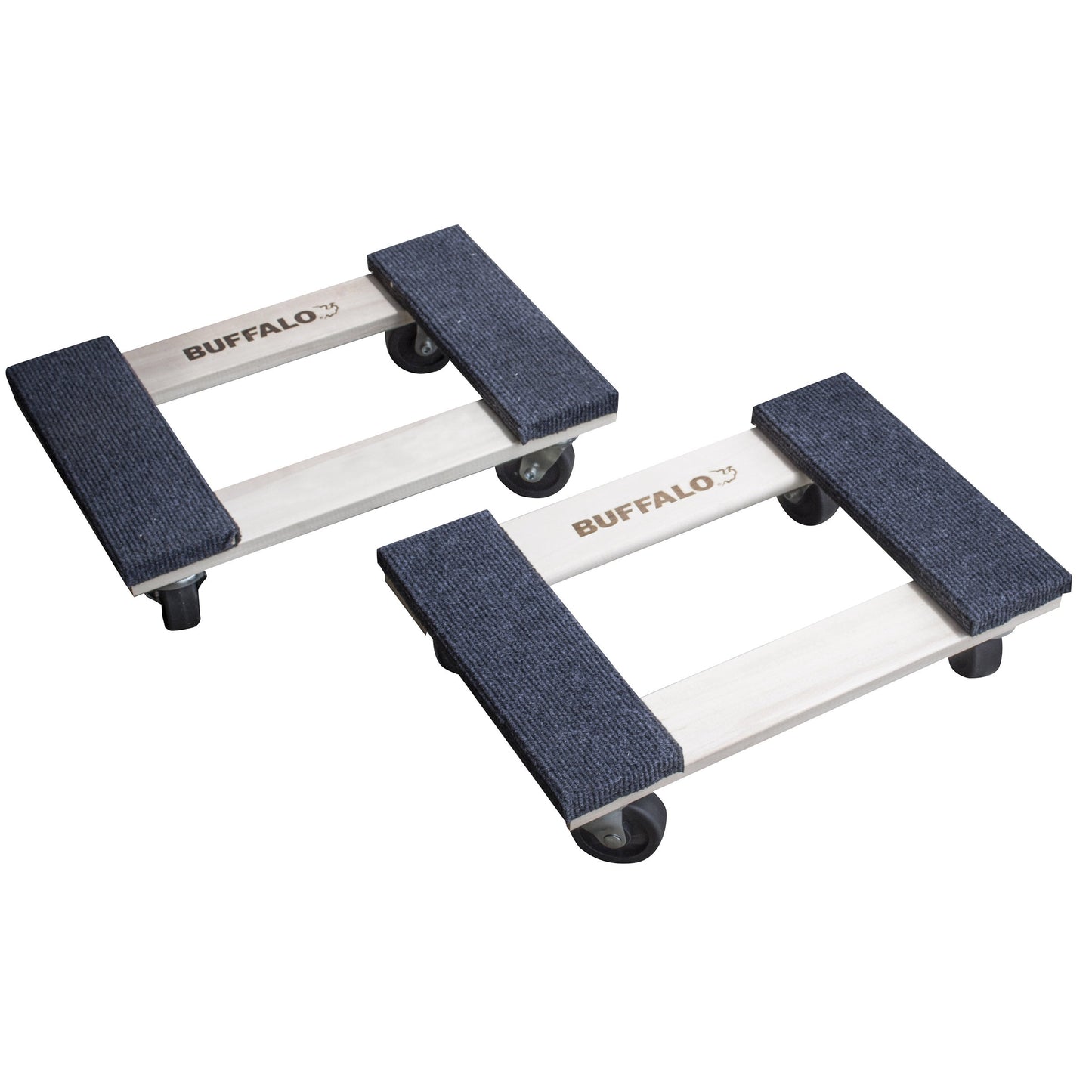 Buffalo Tools 1000lbs Compact 18-inch Wood Furniture Dolly - 2 Pack