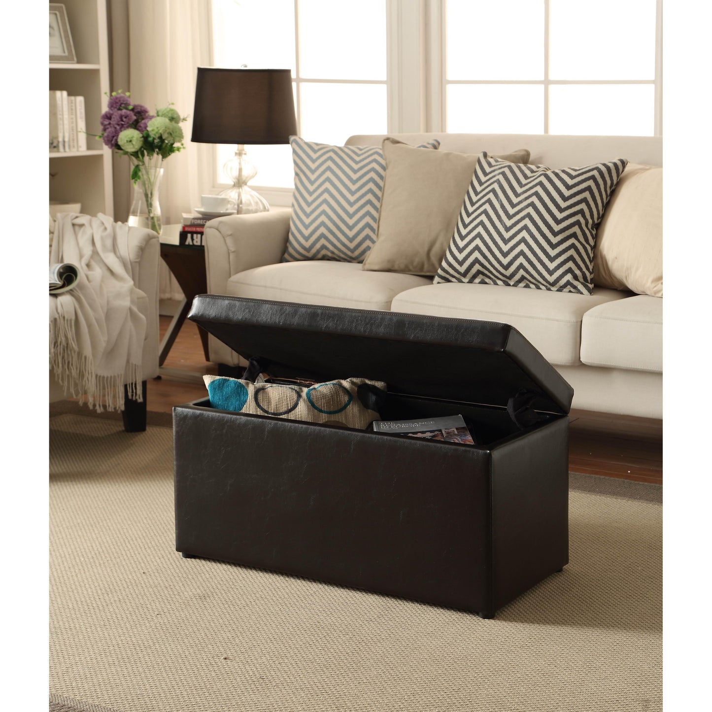 Buy 1, Get 1 50%! Better Homes &amp; Gardens 30-Inch Hinged Storage Ottoman