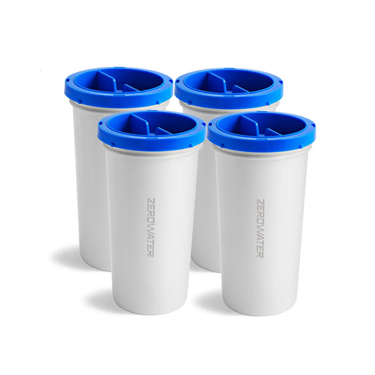 Culligan with ZeroWater Technology Filter Replacement,  5-Stage Advanced Water Filter â€“ 4 Count
