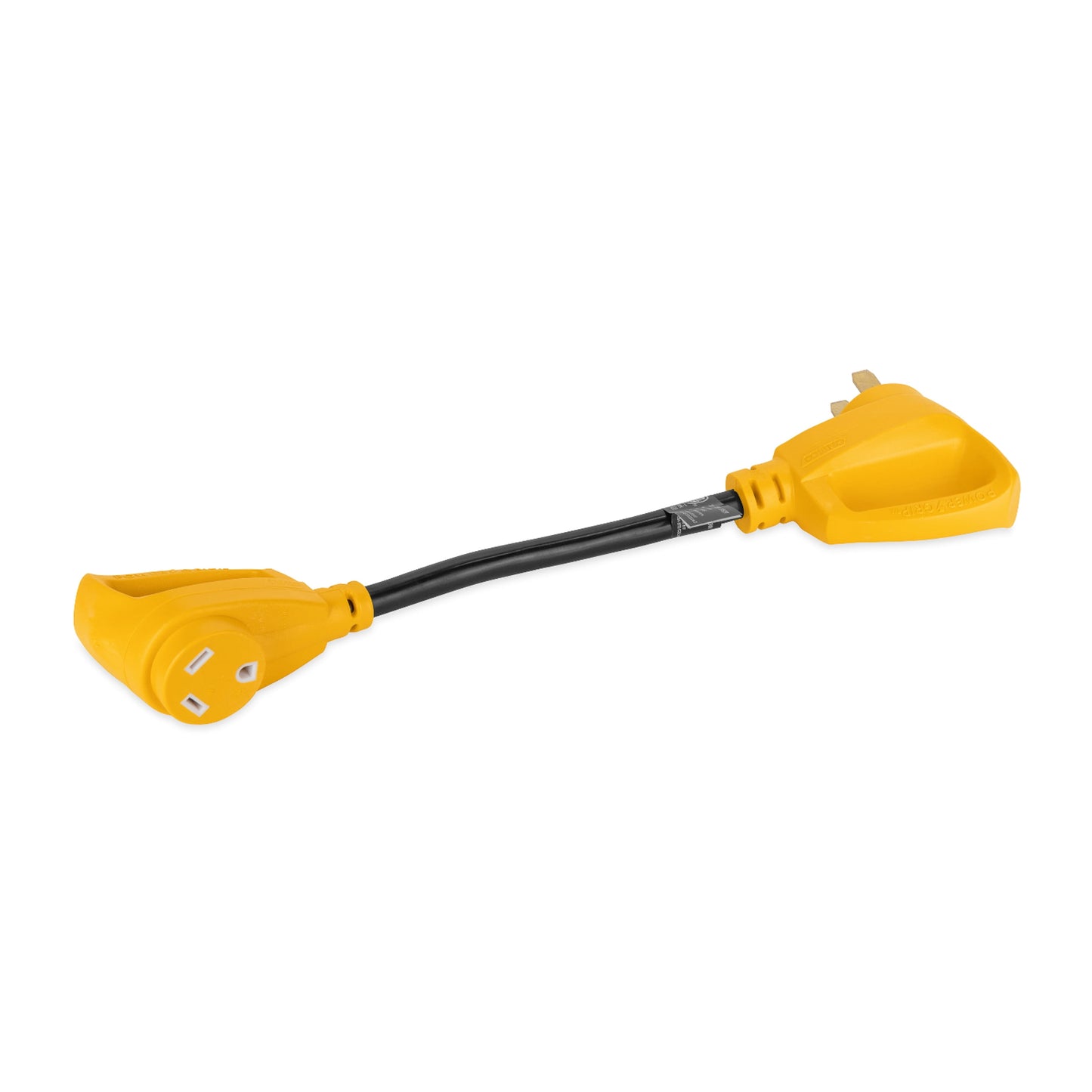 Camco 55175 RV 18" 30-Amp Female/50-Amp Male PowerGrip Dog-Bone Electrical Adapter