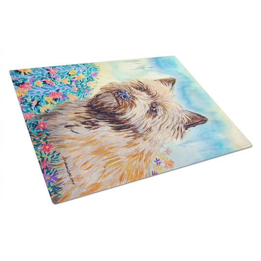 Caroline's Treasures 7238LCB Cairn Terrier Glass Cutting Board Large, 12H x 16W, multicolor