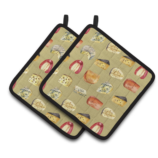 Cheeses Pair of Pot Holders