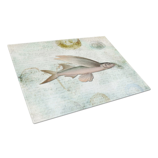 Caroline's Treasures Fish Glass Cutting Board Large