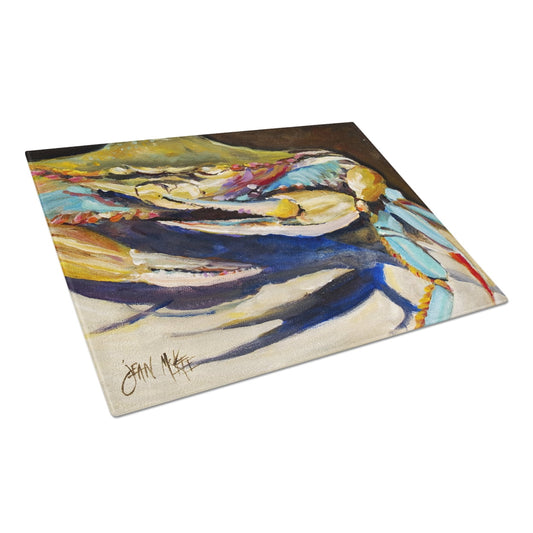 Crab to Crab Blue Crab Glass Cutting Board Large