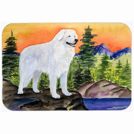 Caroline's Treasures Kuvasz Glass Cutting Board Large