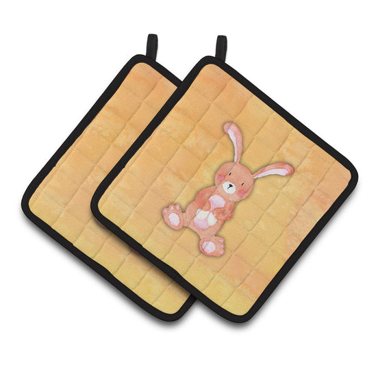 Caroline's Treasures Rabbit Watercolor Pair of Pot Holders