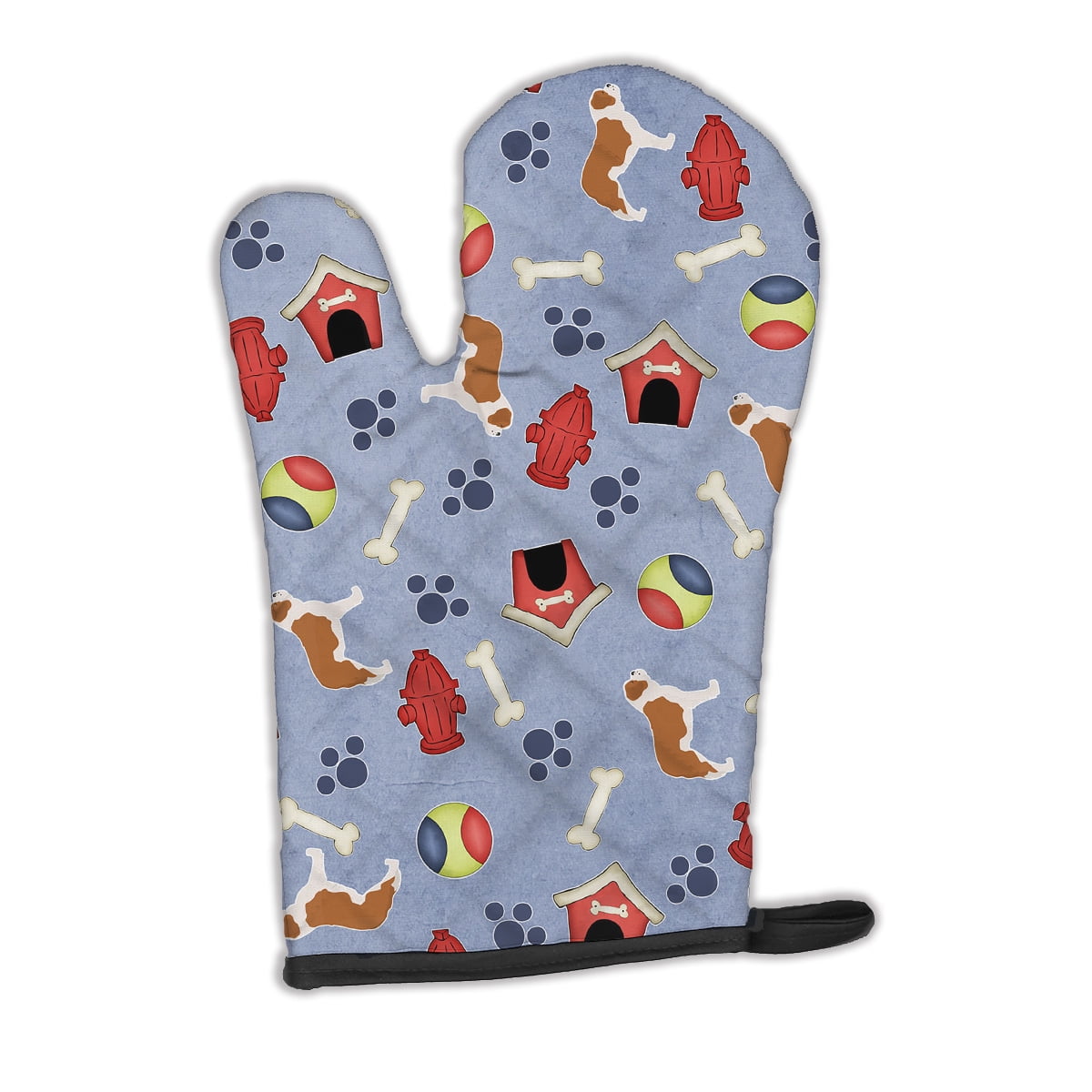 Caroline's Treasures Saint Bernard Dog House Collection Oven Mitt