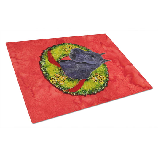 Caroline's Treasures Schnauzer Glass Cutting Board Large