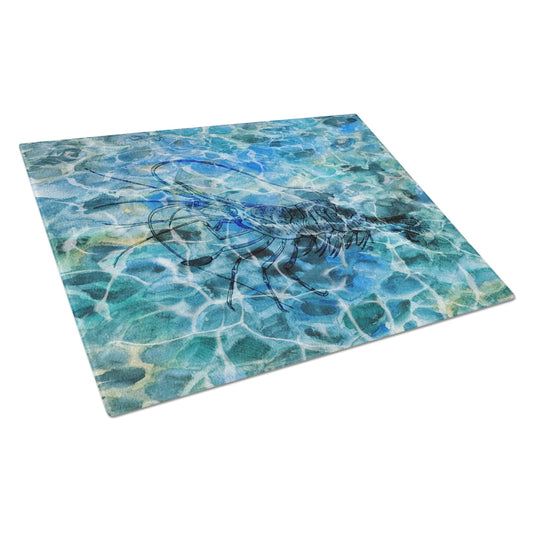 Shrimp Under water Glass Cutting Board Large