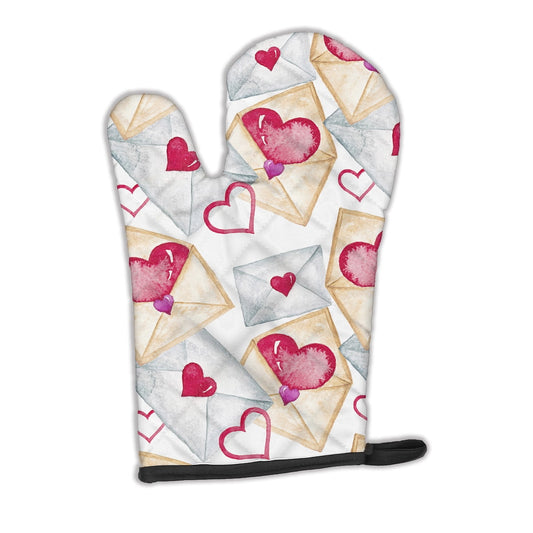 Watercolor Love Letters Oven Mitt
