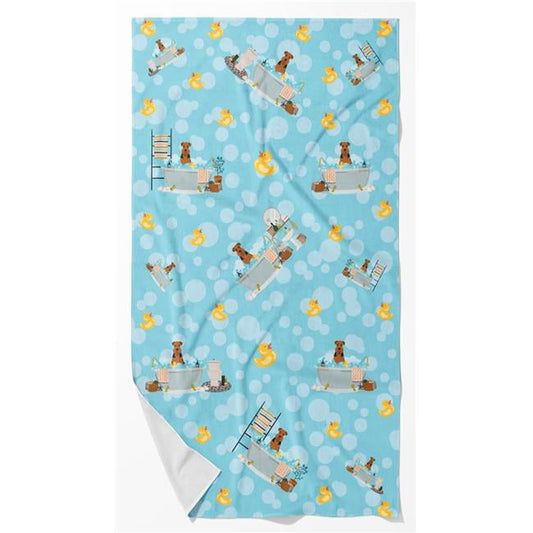 Carolines Treasures WDK5507BTLG 42 x 24 in. Unisex Black & Tan Airedale Terrier Bath Towel - Large