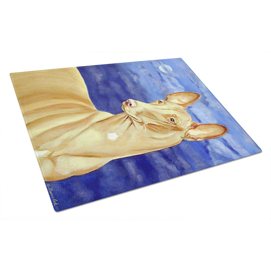 Pharaoh Hound Glass Cutting Board Large
