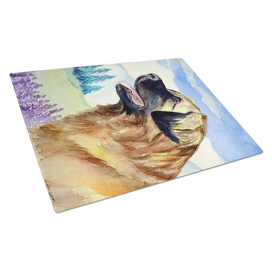 Carolines Treasures 7056LCB Leonberger Glass Cutting Board Large, 12H x 16W, multicolor