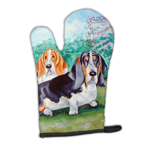 Basset Hound Double Trouble Oven Mitt