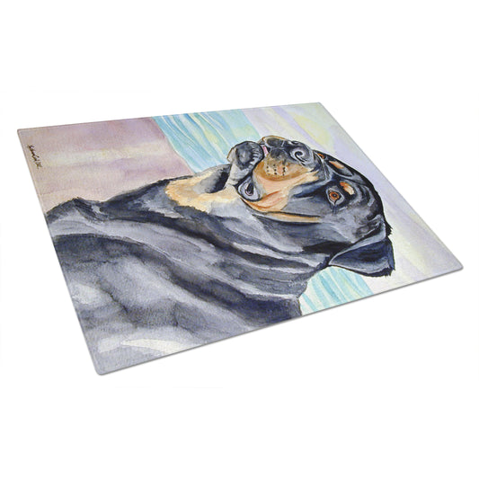 Carolines Treasures 7107LCB Rottweiler Glass Cutting Board Large, 12H x 16W, multicolor