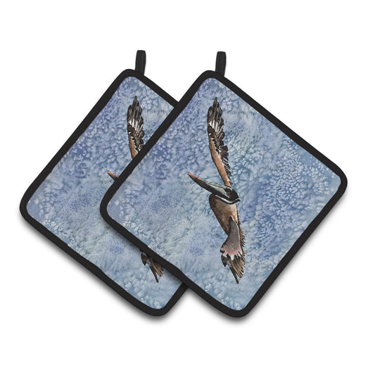 Carolines Treasures 8150PTHD Pelican Pair of Pot Holders, 7.5HX7.5W, multicolor