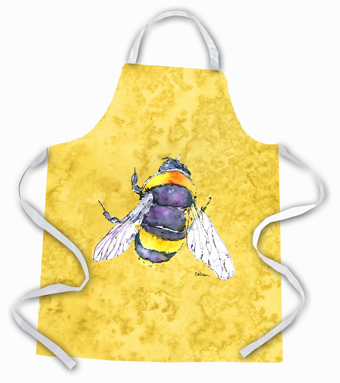 Carolines Treasures 8852APRON Bee on Yellow Apron Large multicolor