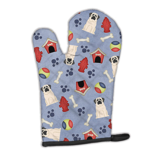 Dog House Collection Mastiff White Oven Mitt