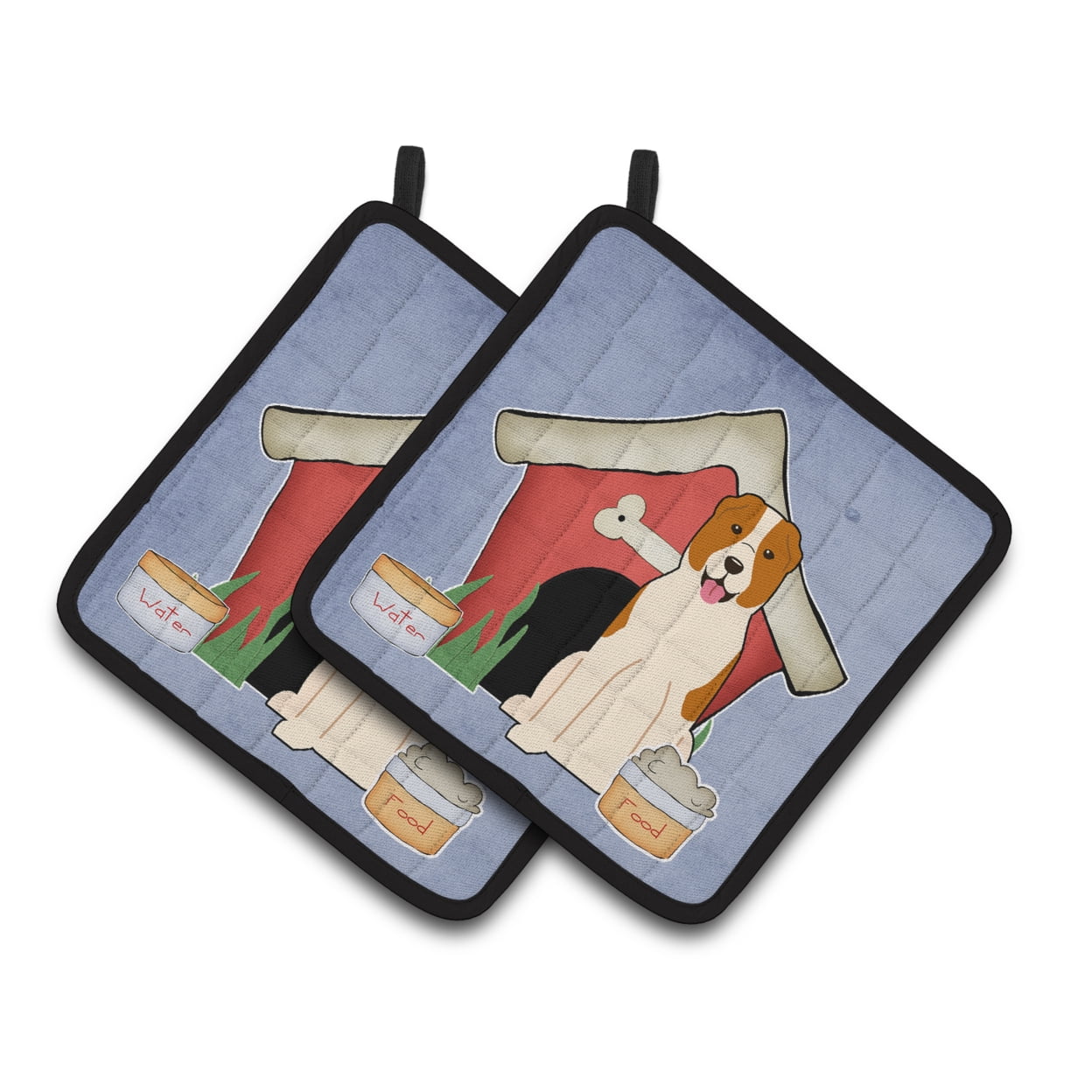Carolines Treasures BB2803PTHD Dog House Collection Central Asian Shepherd Dog Pair of Pot Holders , 7.5HX7.5W,