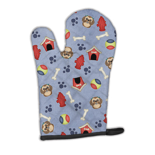 Dog House Collection Chocolate Brown Shih Tzu Oven Mitt