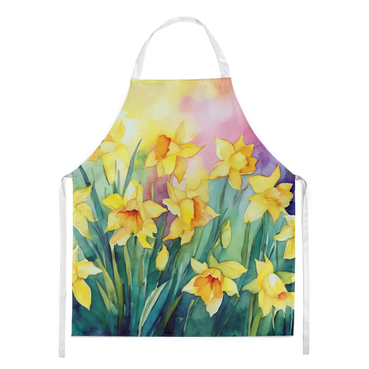 Carolines Treasures DAC1560APRON 30 x 27 in. Daffodils in Watercolor Apron