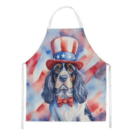 Carolines Treasures DAC5692APRON 30 x 27 in. Cocker Spaniel Patriotic American Apron