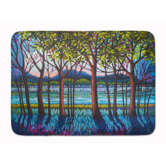 Carolines Treasures PPD3022RUG Tanzanite River Machine Washable Memory Foam Mat 19 X 27" multicolor