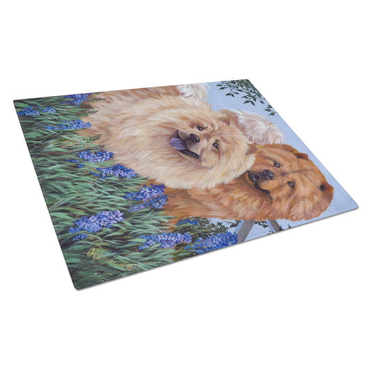 Carolines Treasures PPP3073LCB Chow Chow Meadow Glass Cutting Board Large, 12H x 16W, multicolor