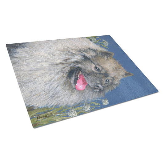 Carolines Treasures PPP3110LCB Keeshond Glass Cutting Board Large, 12H x 16W, multicolor