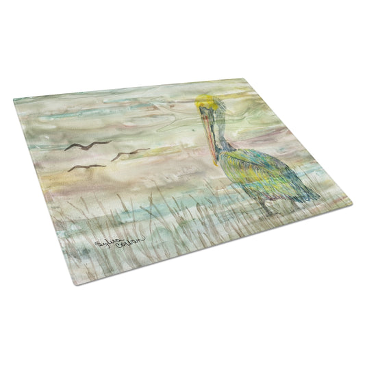 Carolines Treasures SC2012LCB Pelican Sunset Glass Cutting Board Large, 12H x 16W, multicolor