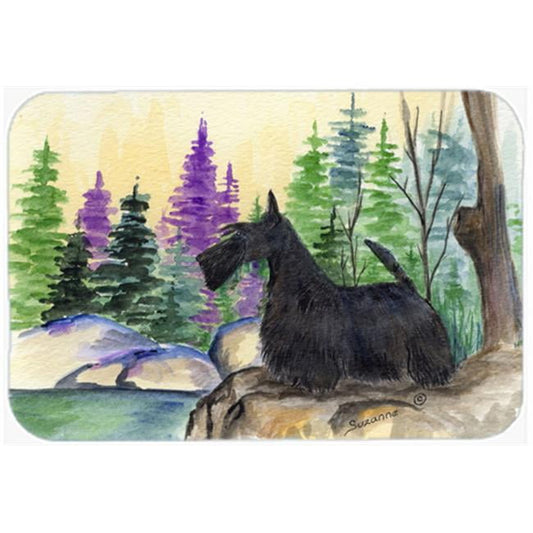 Carolines Treasures SS8101LCB Scottish Terrier Glass Cutting Board Large, 12H x 16W, multicolor