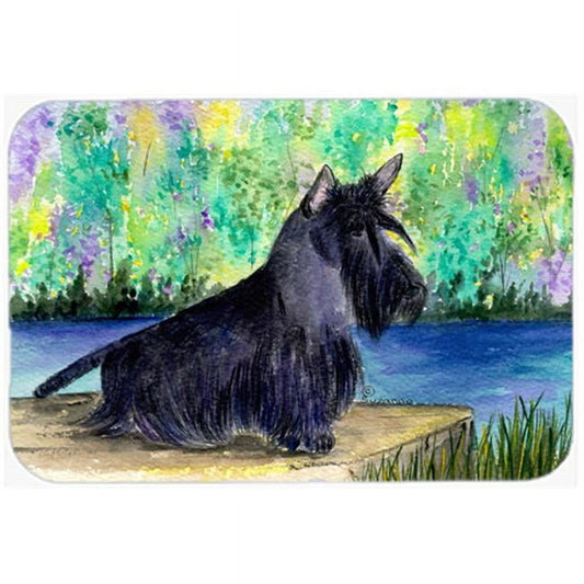 Carolines Treasures SS8330LCB Scottish Terrier Glass Cutting Board Large, 12H x 16W, multicolor