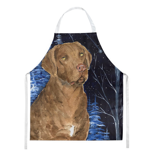 Carolines Treasures SS8384APRON Starry Night Chesapeake Bay Retriever Apron, Large, Multicolor