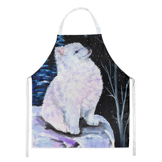Carolines Treasures SS8389APRON Starry Night American Eskimo Apron Large multicolor