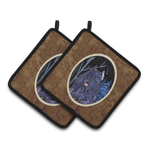 Caroline's Treasures Pot Holders Polyester, Insulated Fabric 7.5 inch H Ã— 3 inch W Ã— 7.5 inch L Multicolor