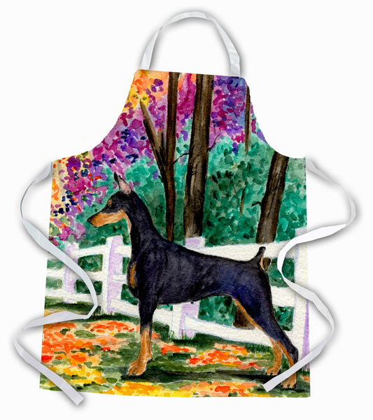 Carolines Treasures SS8428APRON Doberman Apron Large multicolor