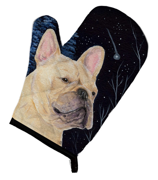 Starry Night French Bulldog Oven Mitt