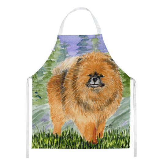 Carolines Treasures SS8459APRON Pomeranian Apron Large multicolor