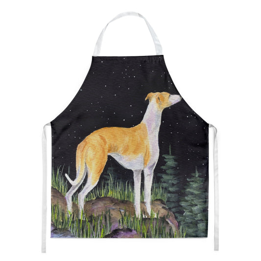 Carolines Treasures SS8492APRON Starry Night Whippet Apron Large multicolor