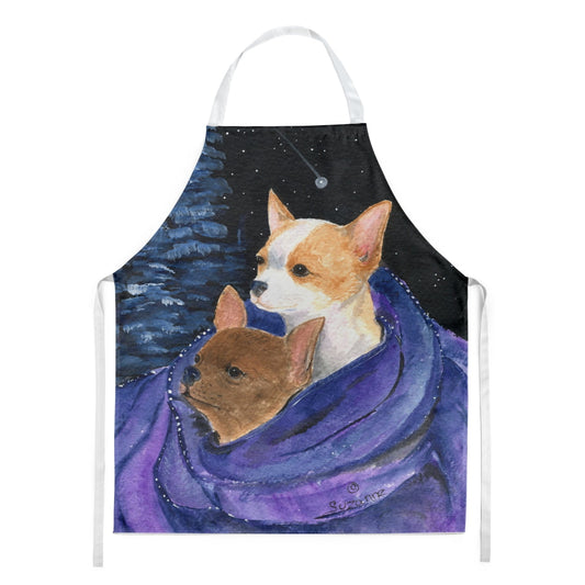 Carolines Treasures SS8513APRON Starry Night Chihuahua Apron Large multicolor