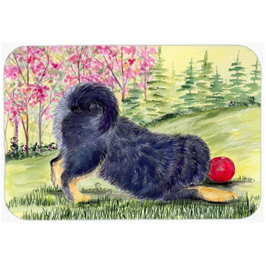 Carolines Treasures SS8612LCB Tibetan Mastiff Glass Cutting Board Large, 12H x 16W, multicolor