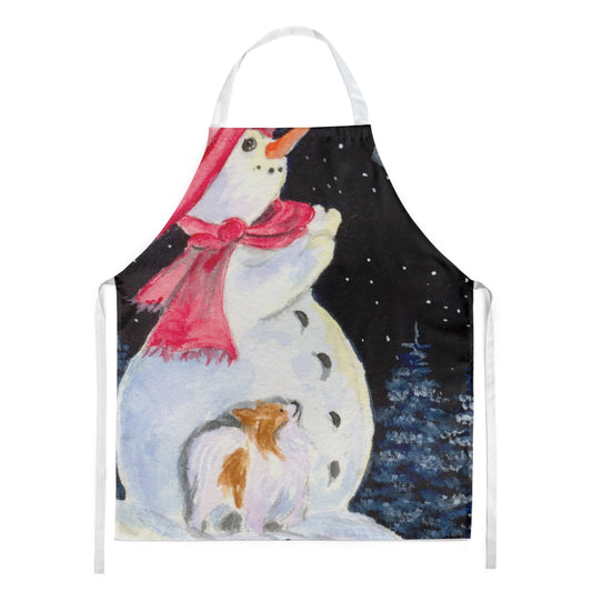 Carolines Treasures SS8793APRON Snowman with Papillon Apron Large multicolor