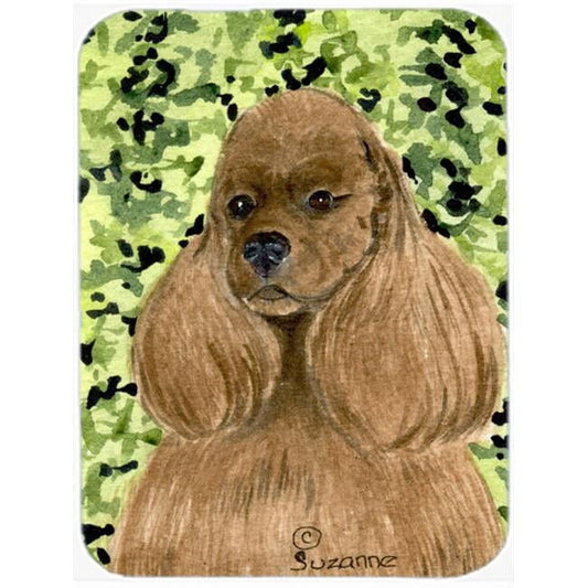 Carolines Treasures SS8809LCB Cocker Spaniel Glass Cutting Board Large, 12H x 16W, multicolor