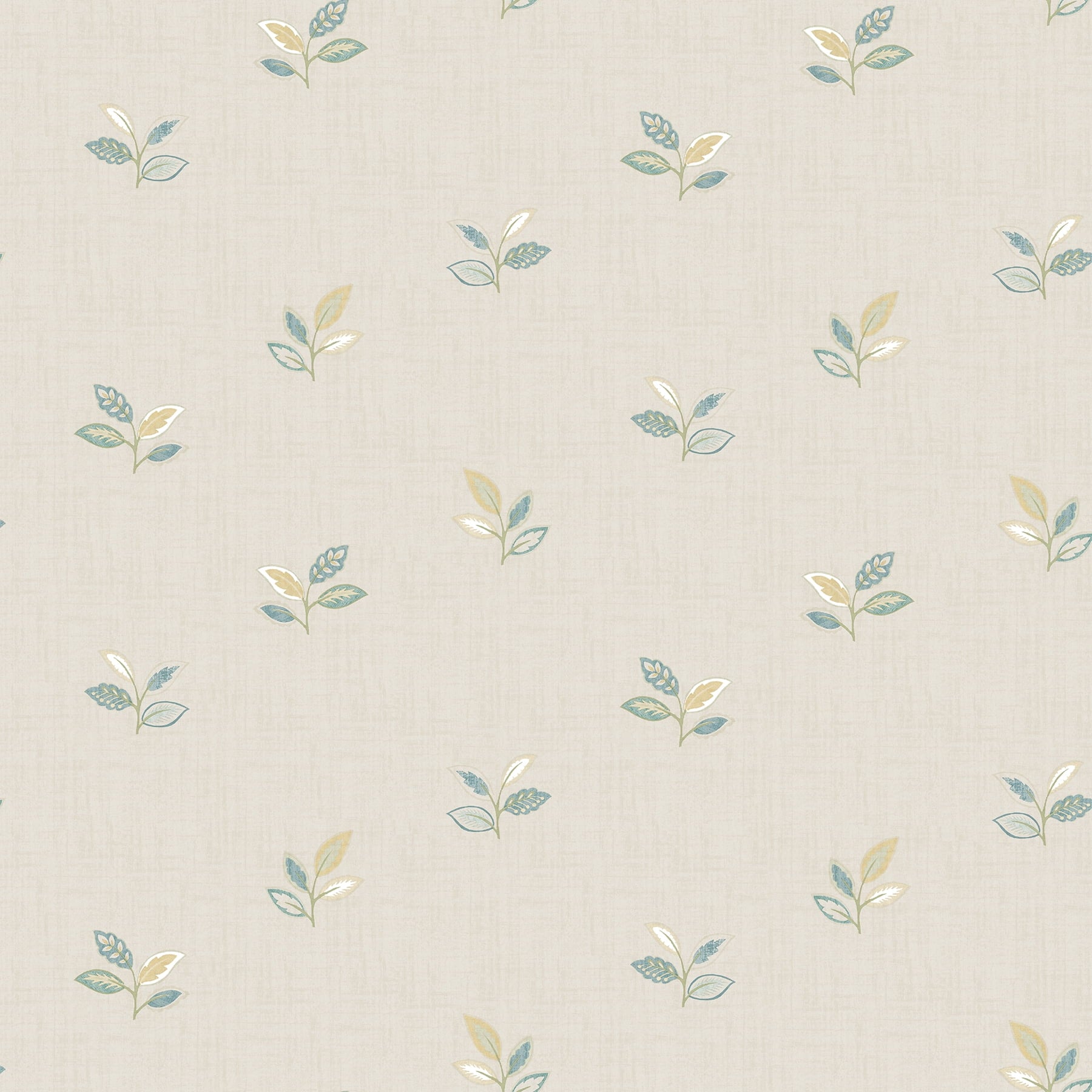 Chesapeake Leigh Yellow Leaf Wallpaper