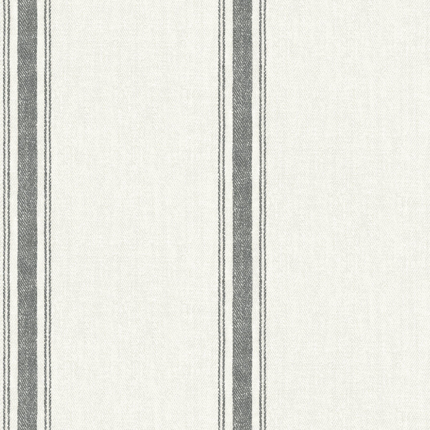Chesapeake Linette Black Fabric Stripe Prepasted High Performance Wallpaper, 20.5-in by 33-ft, 56.4 sq. ft.