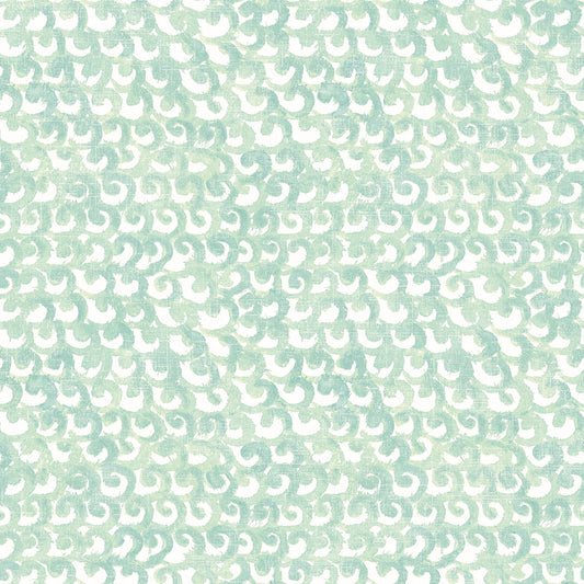 Chesapeake Saltwater Teal Wave Prepasted Non Woven Blend Wallpaper, 20.5-in by 33-ft, 56.4 sq. ft.
